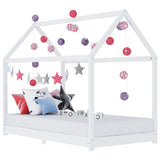 Kids Bed Frame White Solid Pine Wood 90x200 cm 283351
