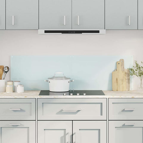 Kitchen Backsplashes 2 pcs White 70x40 cm Tempered Glass 3315783