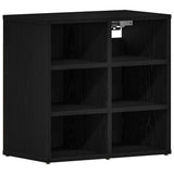Shoe Cabinet 2 pcs Black Oak 52 x 30 x 50.5 cm Engineered Wood 862790