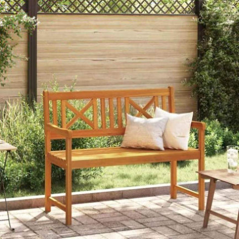 Garden Bench Brown 110 x 56 x 90cm Solid Acacia wood 4105524