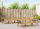 Outdoor Sofa Set 8 pcs White Solid Acacia Wood 3387813