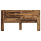 Storage Headboard with LED Old Wood Engineered Wood 3418702