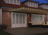 Retractable Awning Green and yellow 600 x 300 cm Fabric 3331690