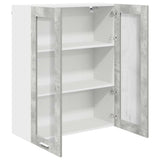Hanging Cabinet Concrete Grey 80 x 31 x 100 cm Engineered Wood 884397