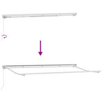 Retractable Awning Manual Cream 400x200 cm Fabric 3329769