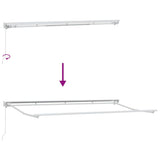 Retractable Awning Manual Cream 400x200 cm Fabric 3329769