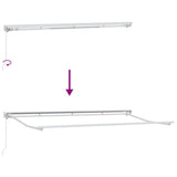 Awning Frame Beige 400 x 200 cm Polyester with PU coating 3329859