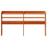 Headboard with Shelves Wax Brown 140 cm Solid Wood Pine 850952