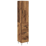 Highboard Old Wood 34.5 x 34 x 90 cm Engineered Wood 3402723