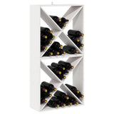 Wine Rack 2 pcs White 62 x 25 x 62 cm Solid Pine Wood 893315