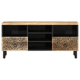 TV Cabinet 100x33x46 cm Solid Wood Mango 358230
