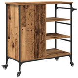 Kitchen Trolley Old Wood 87.5 x 39 x 84.5 cm Engineered Wood 871663
