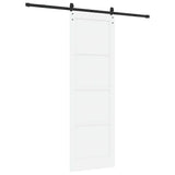 Sliding Door Manual White and black 78 x 232 cm 3333307