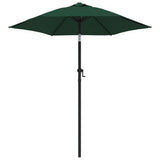 Garden Parasol Green 200x224 cm Aluminium 47205