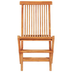 3 Piece Folding Bistro Set Solid Teak Wood 48997