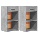 Bedside Cabinets 2 pcs Concrete Grey 35x34x65 cm Engineered Wood 840583