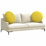 Seat Cushions 2 pcs Light Yellow 80 x 29 cm Fabric 42014240