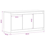 TV Cabinet 100 x 34 x 50 cm Old Wood Engineered Wood 8010957