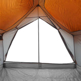 Camping Tent 5-Person Grey and Orange Waterproof 4009541