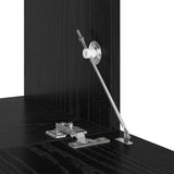 TV Cabinet Set Wall-mounted Black Oak Engineered Wood 3393268