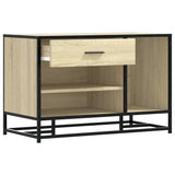 Shoe Bench Sonoma Oak 80x40x53.5 cm Engineered Wood and Metal 849225