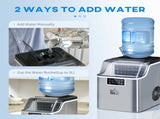 3.2L Compact Ice Machine, with LCD Screen and Accessories - Silver-Tone T3398P344441