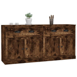 Sideboards 2 pcs Smoked Oak Engineered Wood 3185268