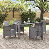 Garden Chair 4 pcs Light Grey 53 x 49 x 85 cm Polypropylene 847483
