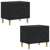 TV Cabinet Black Engineered Wood 897116