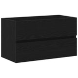 Bathroom Sink Cabinet Black Oak 80 x 39 x 62 cm Engineered Wood 3333142