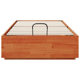 Ottoman Bed Frame Wax Brown 75 x 190 cm Solid Pine Wood 3418725