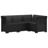 4-Seater Garden Sofa Rattan Look PP Anthracite 3443958