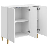 Sideboard High Gloss White 89 x 34.5 x 80 cm Engineered Wood 894649