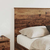 Headboard with Headboard Old Wood 140 cm Engineered wood 887767