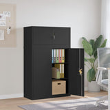 File Cabinet Black 90x40x145 cm Steel 3188324