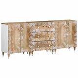 ZNTS Sideboards 3 pcs 60x33.5x75 cm Solid Wood Mango 3310134