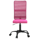 Office Chair Height Adjustable Pink Mesh Fabric 353011