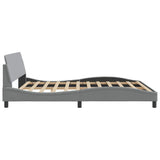 Bed Frame "Dover" Light Grey 183x213 cm Fabric 373304
