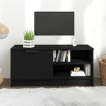TV Cabinet Black 80x35x36.5 cm Engineered Wood 811468