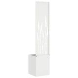 Garden Privacy Screen White 32 x 150 cm Cold-rolled steel 876393