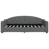 Daybed with Mattress Dark Grey 90x190 cm Fabric 3197598