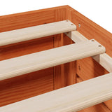 Bed Frame without Mattress with Drawers Wax Brown 180x200 cm Super King Solid Wood Pine 3308797