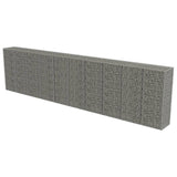 ZNTS Gabion Wall with Covers Galvanised Steel 600x50x150 cm 143582
