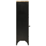Bathroom Cabinet 40x27x90 cm Iron and Solid Wood Mango 358563