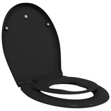 Toilet Seat Black 47 x 37 x 4 cm Duroplast 42002352