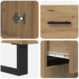 Highboard 2 pcs Artisan Oak 69.5 x 34 x 180 cm 3415950