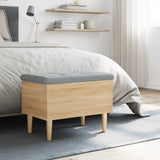 Storage Bench Sonoma Oak 62x42x46 cm Engineered Wood 835070