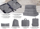 4-Piece Luggage Set with 2 Handbags & 8-Piece Toiletry Kit Durable PP Suitcase 20923247