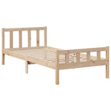 Bookcase Bed without Mattress 90x190 cm Single Solid Wood Pine 3322158