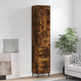 Highboard Smoked Oak 34.5x34x180 cm Engineered Wood 3200214
